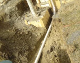 Septic tank connection in Duncan BC