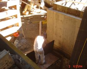 Forming new foundation for house moving in Victoria BC