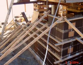 Forming concrete foundation for house lifting in Victoria BC