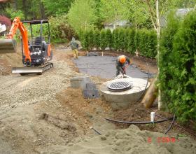 Finishing and backfilling pressure distribution field in Victoria BC