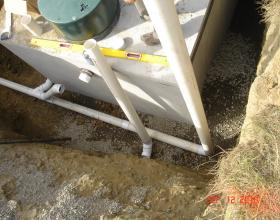 Concrete septic tank installation in Victoria BC