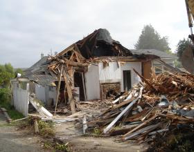 House demolition in Victoria BC