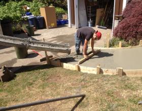 Concrete pouring and finishing in Victoria BC