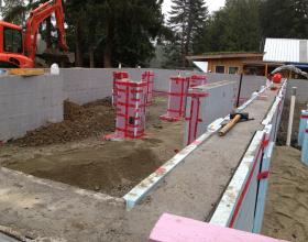 Backfilling concrete foundation in Victoria BC