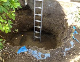 Final testing for oil contaminated soil from a buried oil tank in Victoria BC