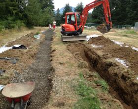 Type 1 septic field installation in Duncan BC
