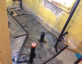 Bathroom concrete floor repair in Victoria BC