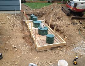 Building septic tank lid in Victoria BC