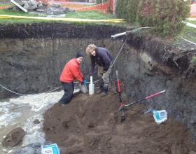 Installation of water monitoring well in Victoria BC