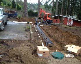 Installation of new septic system in Duncan BC