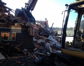 Demolition of duplex in Victoria BC