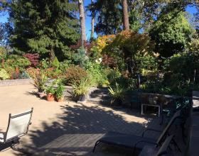 Completed landscape with driveway and retaining walls Victoria BC