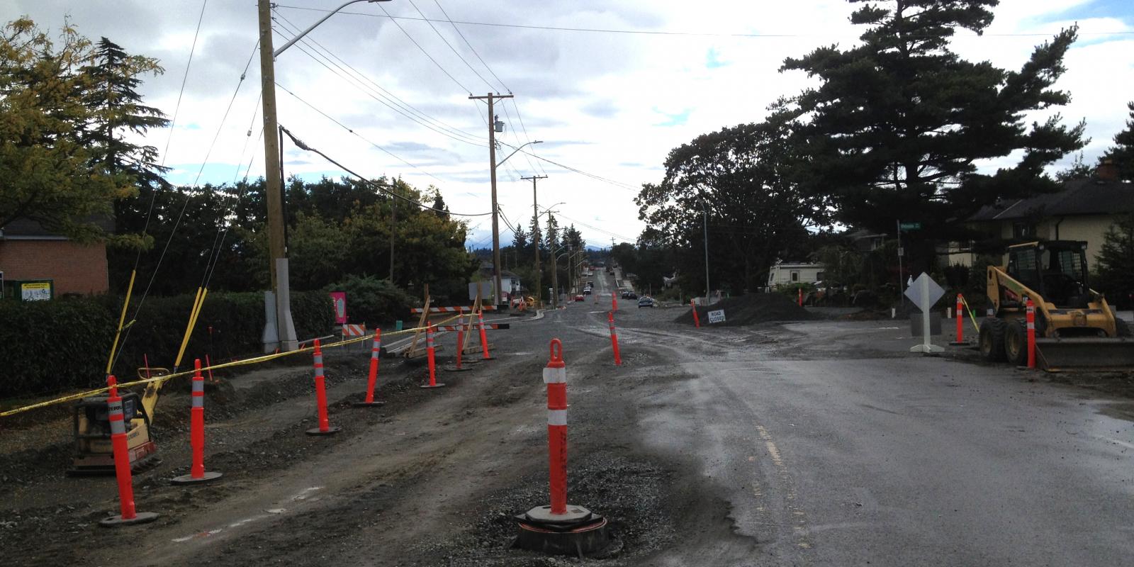 Road and sidewalk construction Victoria BC