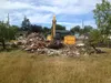 Thumbnail: Freshly demolished house structure