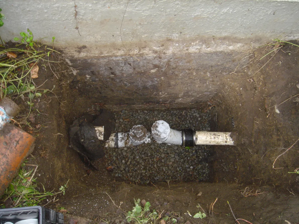 Perimeter drain system cleanout access points