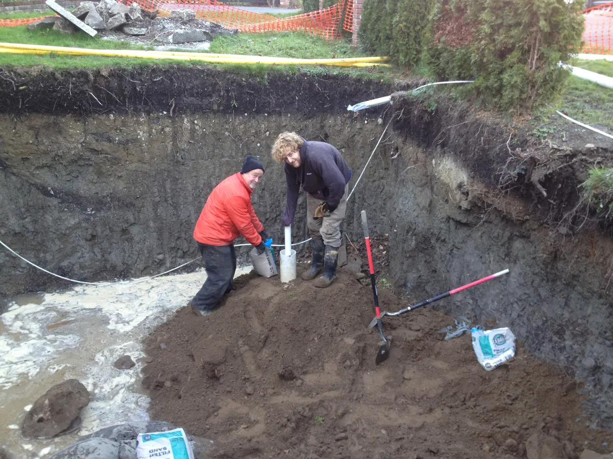 Groundwater monitoring well installation