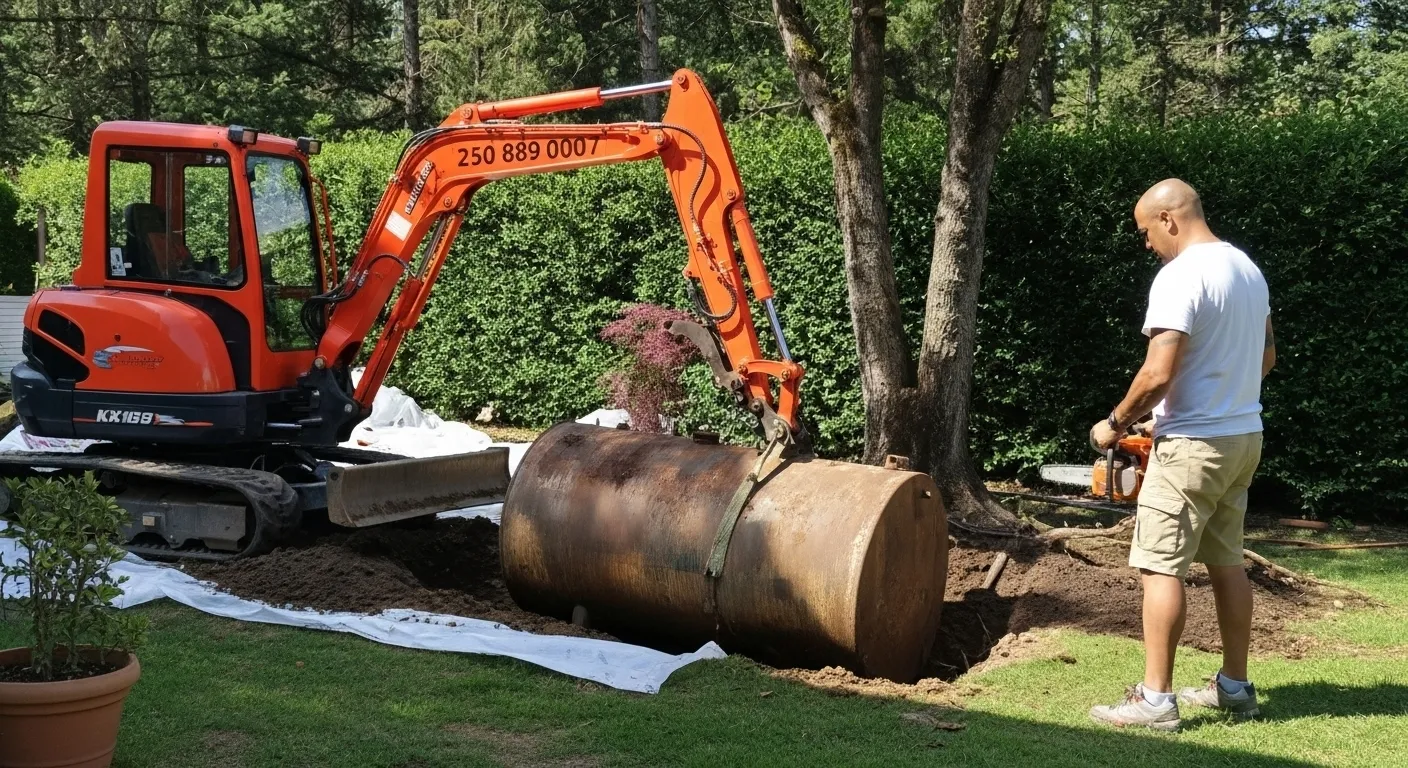 Oil tank removal project