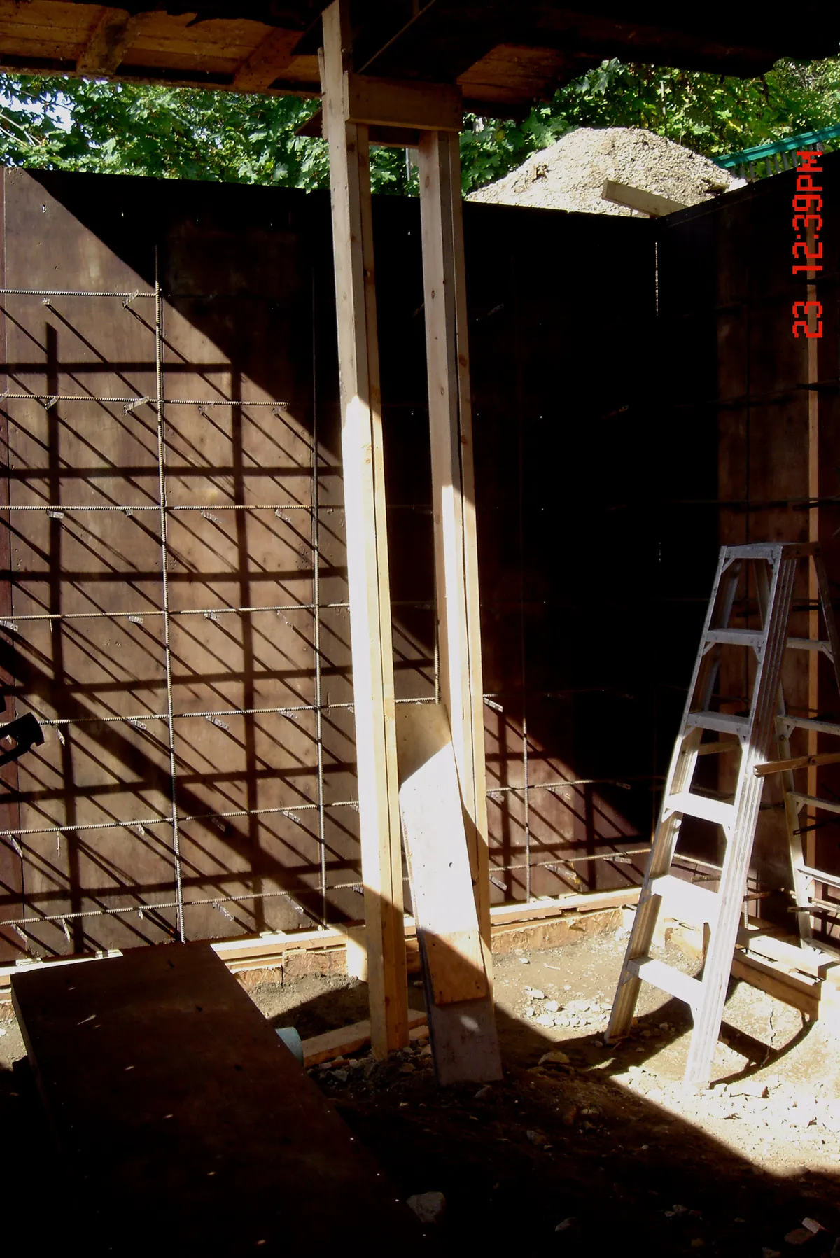 Concrete forming for raised house foundation