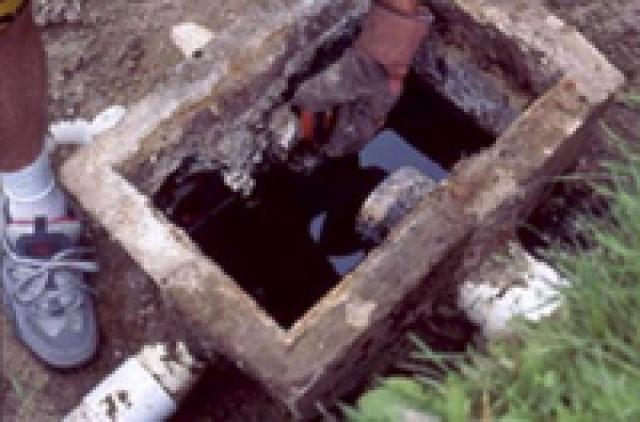 septic tank distribution box