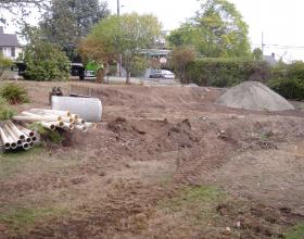 Underground utility installation for subdivisions in Victoria BC