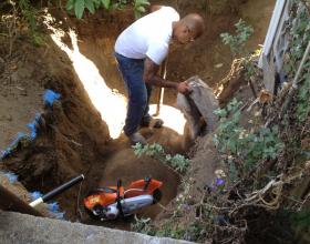 Leaking buried oil tank in Duncan BC