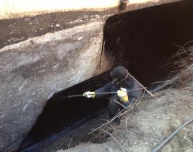 Foundation damp-proofing installation in Victoria BC