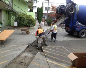 Concrete commercial driveway repair in Victoria BC