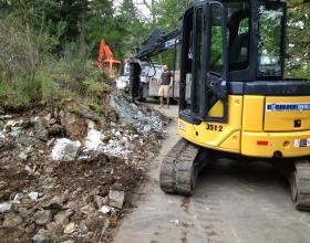 Heavy duty jackhammer rock removal in Victoria BC