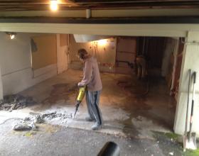 Concrete slab removal in Victoria BC