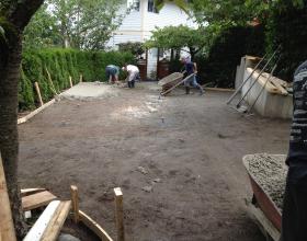 Concrete driveway finishing in Victoria BC