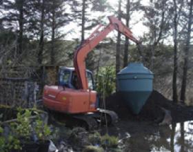 Fiberglass septic treatment plant Duncan BC