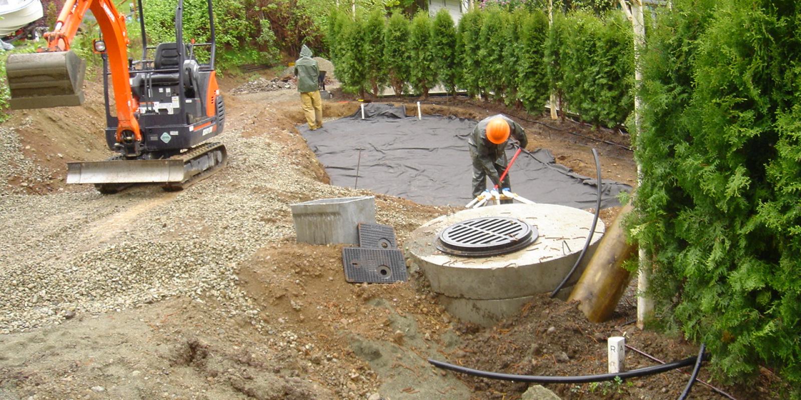 New septic field installation Duncan and Victoria