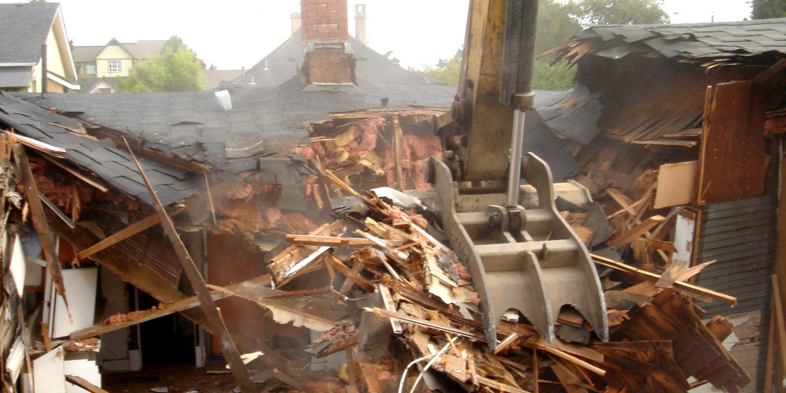 Successful house demolition in Victoria BC